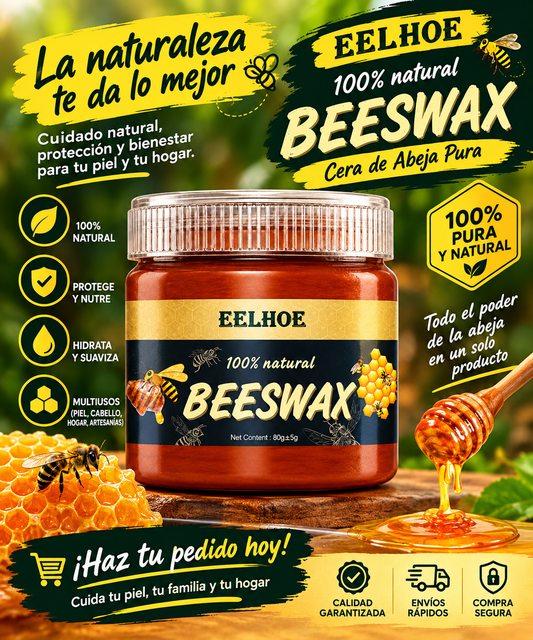 🐝🪵 Protege y renueva tu madera Con EELHOE BEESWAX dale brillo y protección a tus pisos, sillas, armarios y muebles de mader ¡Haz tu pedido hoy y dale nueva vida a tu madera!**